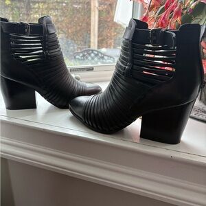 Circus by Sam Edelman Black Strappy Ankle Boots